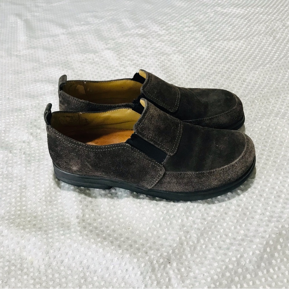 Birkenstock suede clogs